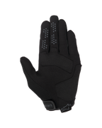 Alpinestars Guanti Chrome V2, guanti da moto urban, Black Asphalt, vista del palmo con costruzione in pelle scamosciata sintetica, puntini grip in silicone su indice e medio e chiusura del polsino regolabile a strappo.