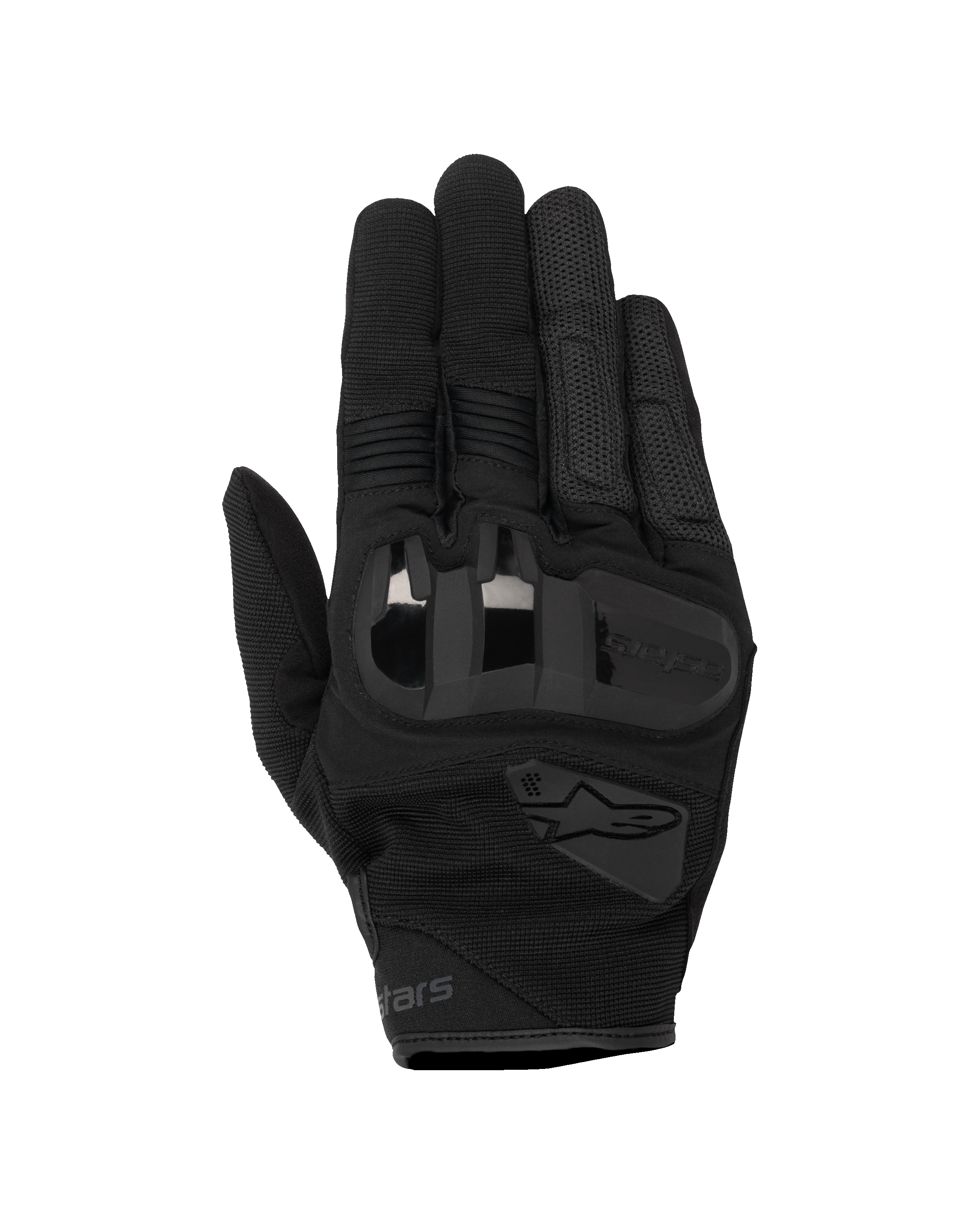 Guanti Alpinestars Chrome V2, guanti da moto, Black Asphalt, dotati di protezione nocche in morbido TPU 3D, pannelli di ventilazione in mesh elasticizzato e inserti a fisarmonica sulle dita, design urbano a polsino corto