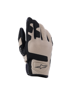 Alpinestars Ignite Gloves, guanti da moto, beige e nero, dorso in mesh testurizzato con inserti neri, design a polsino corto con logo Alpinestars, abbigliamento protettivo leggero e traspirante per la guida urbana