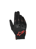 Alpinestars Guanti SP X 3, guanti da moto racing da uomo, neri e rossi fluo, protezione nocche TPU, certificati CE