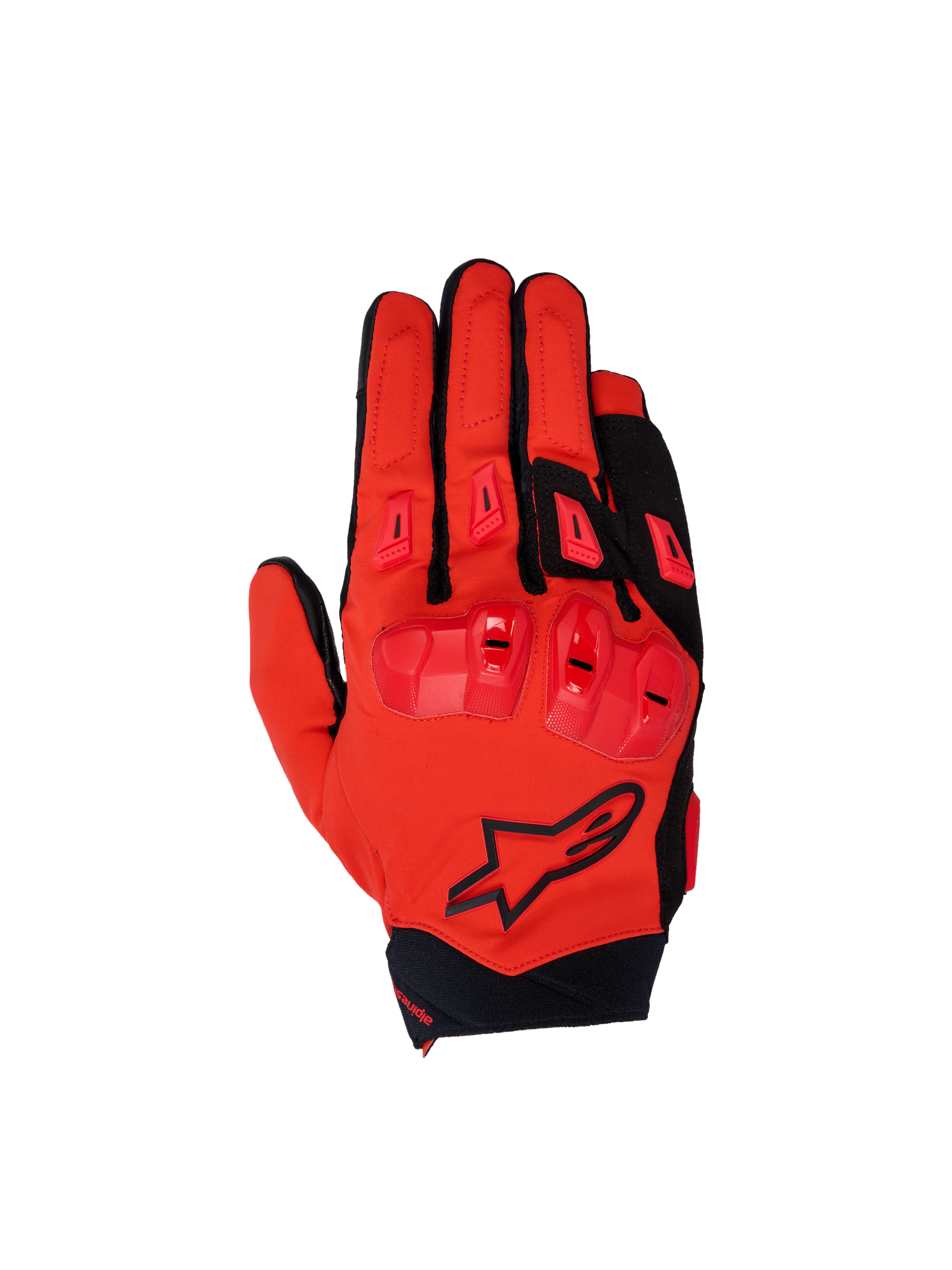 Alpinestars Guanti SP X 3, guanti da moto sportivi da uomo, rosso e nero, con protezione nocche in TPU, certificati CE