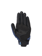 Alpinestars Guanti SP X 3, guanti moto racing uomo, neri e blu, palmo in pelle traforata con inserti blu scuro e mesh 3D