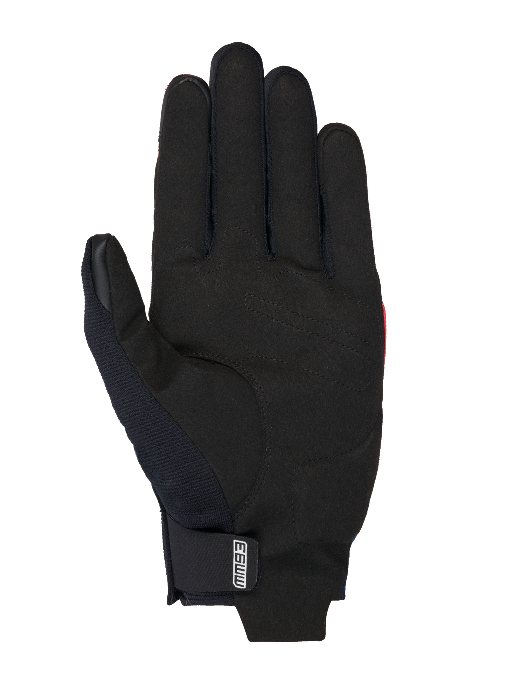Alpinestars MM93 Reef V2 Gloves, guanti da moto, palmo in pelle scamosciata sintetica nera con cuciture rinforzate, logo MM93 sul cinturino del polso, design elegante a polsino corto per guida urbana