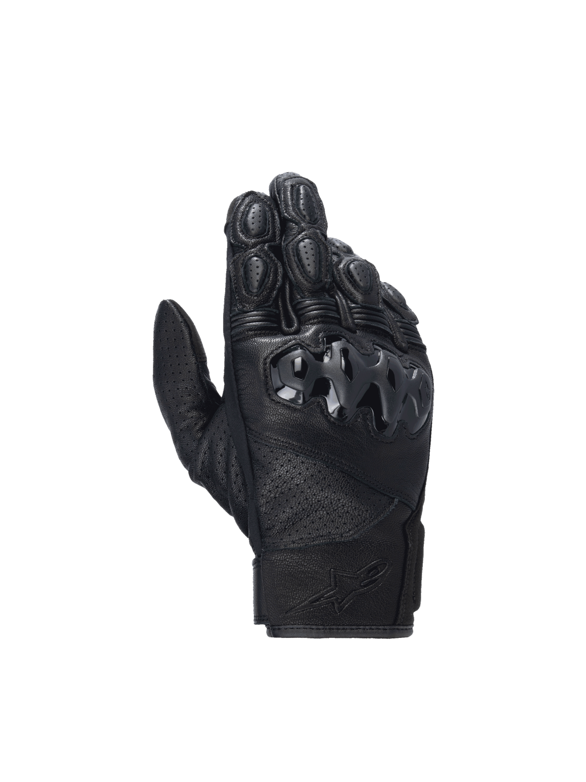 Alpinestars guanti Celer V3, guanti da moto racing per uomo, neri, in pelle di capra con protezione rigida in PU.