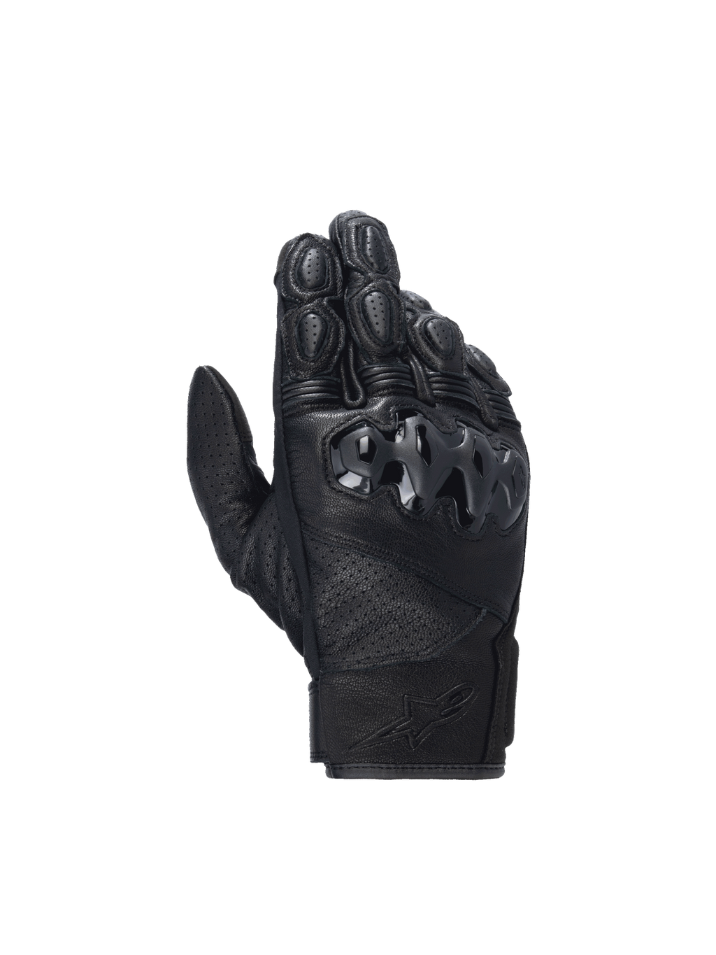 Alpinestars guanti Celer V3, guanti da moto racing per uomo, neri, in pelle di capra con protezione rigida in PU.