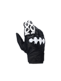 Alpinestars Guanti Celer V3, guanti da moto racing da uomo in pelle di capra neri e bianchi, con protezione nocche rigida, certificati CE