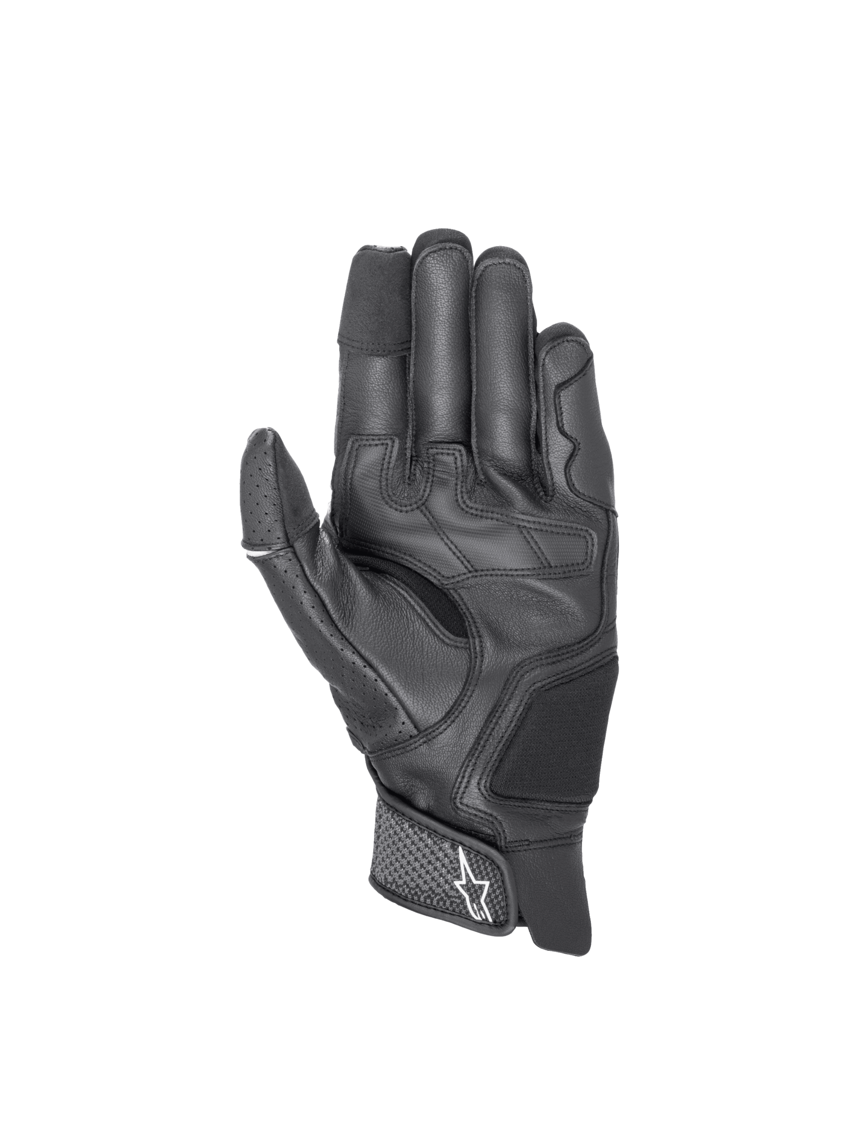 Alpinestars guanti Morph Sport, guanti da moto sportivi da uomo, neri, in pelle e tessuto, compatibili con touchscreen