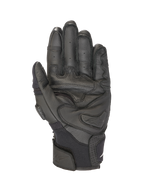 Guanti Alpinestars SPX AC V2, guanti da moto estivi corti, nero, pelle e rete con slider rigido sul palmo e dita compatibili con touchscreen