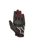 Alpinestars Guanti Honda SMX-2 Air Carbon V2, guanti da moto racing uomo, neri e rossi, pelle e mesh 3D, vista del palmo