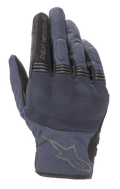 Alpinestars Copper Gloves, guanti da moto urban, blu Mood Indigo con dettagli neri, costruzione in tessuto mesh, con protezione rigida per le nocche e snodi a fisarmonica sulle dita, logo Alpinestars sul dorso