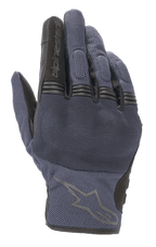 Alpinestars Copper Gloves, guanti da moto urban, blu Mood Indigo con dettagli neri, costruzione in tessuto mesh, con protezione rigida per le nocche e snodi a fisarmonica sulle dita, logo Alpinestars sul dorso