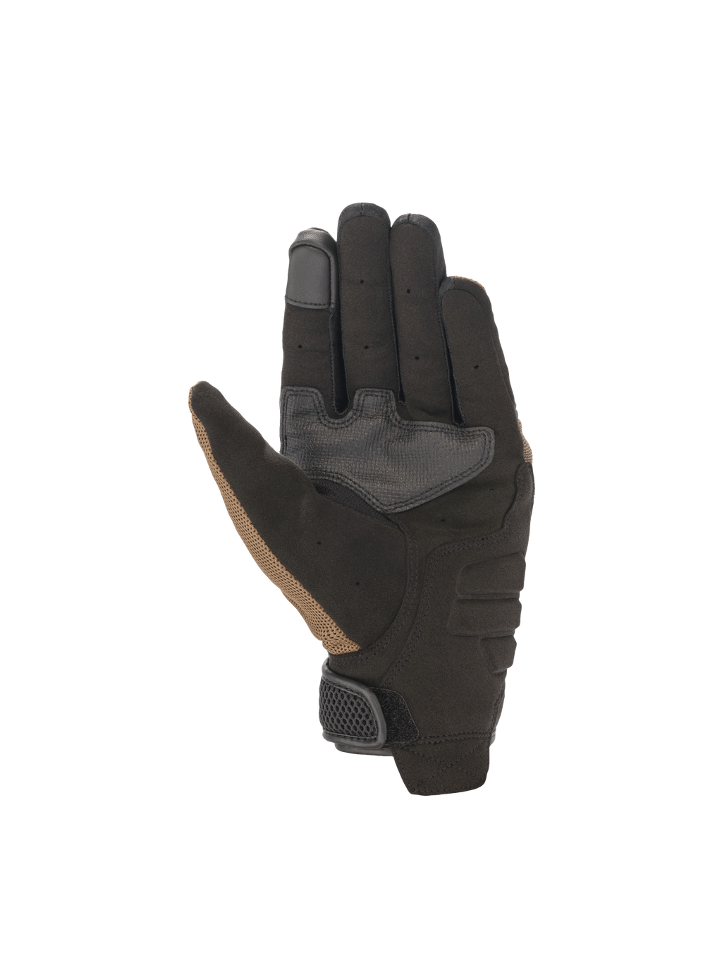 Alpinestars Guanti Copper, guanti da moto urban da uomo, marrone e nero, palmo in camoscio sintetico rinforzato, punta dell'indice compatibile con touchscreen e chiusura a strappo regolabile al polso
