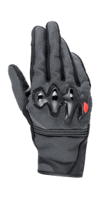 Alpinestars Morph Street Gloves, guanti da moto urbani, grigio e nero, protezioni rigide per le nocche con logo rosso, costruzione testurizzata MorphTech Weave, design a polsino corto