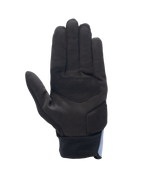 Guanti Alpinestars Stated Air, vista del palmo, Stonewash Blue Black, palmo in camoscio sintetico nero con rinforzi, chiusura del polso a costine, design aerodinamico per la guida urbana estiva in moto