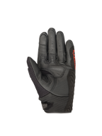 Guanti Alpinestars SMX-1 Air V2, guanti da moto da uomo, neri e rossi, palmo in pelle perforata con rinforzi imbottiti e inserti in mesh, ideali per uso stradale, certificati CE
