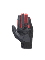 Guanti Alpinestars FQ20 SMX-1 Air V2 Monster, guanti da moto da uomo, neri e rossi, in pelle e mesh, vista del palmo con zona di grip, ideali per guida stradale e urbana