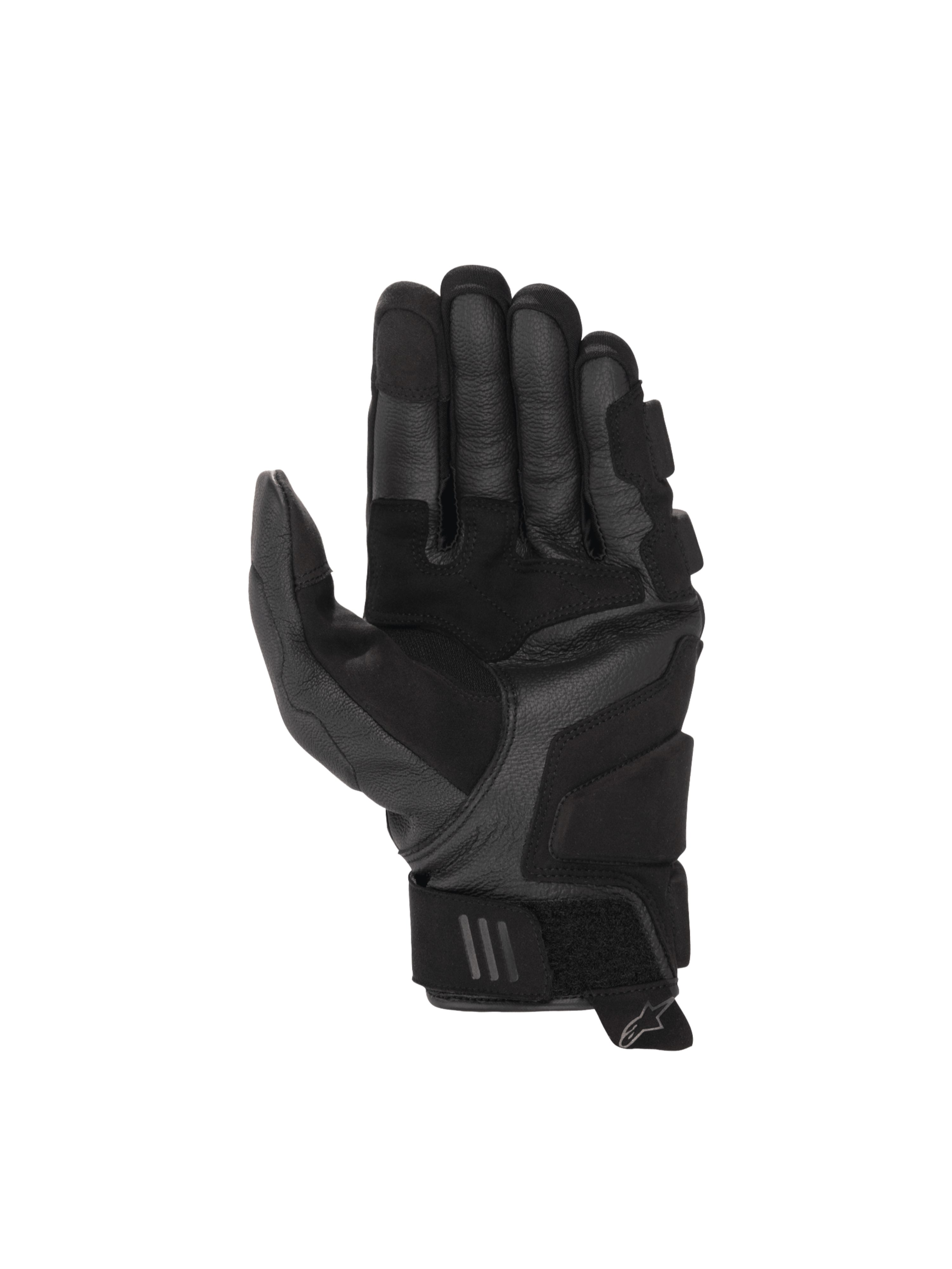 Alpinestars Guanti Phenom Leather Air, guanti da moto sportivi da uomo, neri, vista del palmo in pelle di capra con rinforzi, certificati CE
