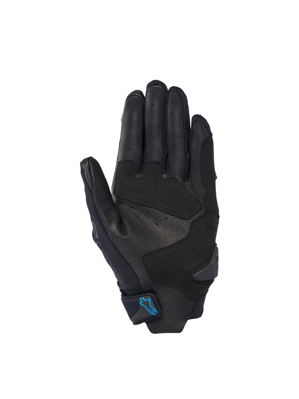 Alpinestars Stella SP X 3, guanti da moto racing da donna, nero e blu, palmo in pelle traforata per ventilazione e grip.