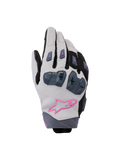 Alpinestars Stella SP X 3, guanti da moto racing da donna, grigio medio, nero e rosa, dotati di protezione rigida sulle nocche e logo a stella rosa, design sportivo ed elegante