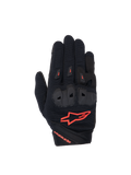 Alpinestars Guanti Stella SP X 1, guanti da moto racing da donna, nero e rosso fluo, con nocche in TPR e tessuto ventilato.