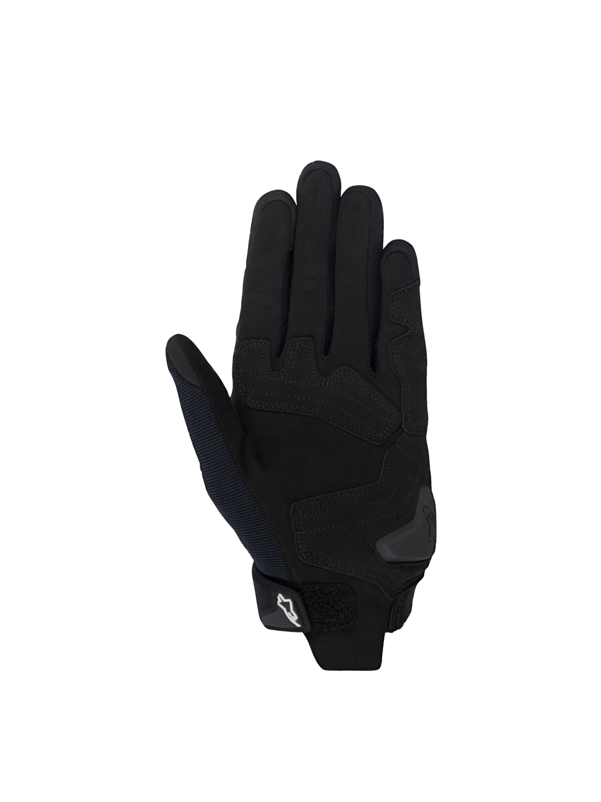 Alpinestars Guanti Stella SP X 1, guanti da moto racing da donna, vista del palmo, neri, in pelle sintetica, certificati CE.