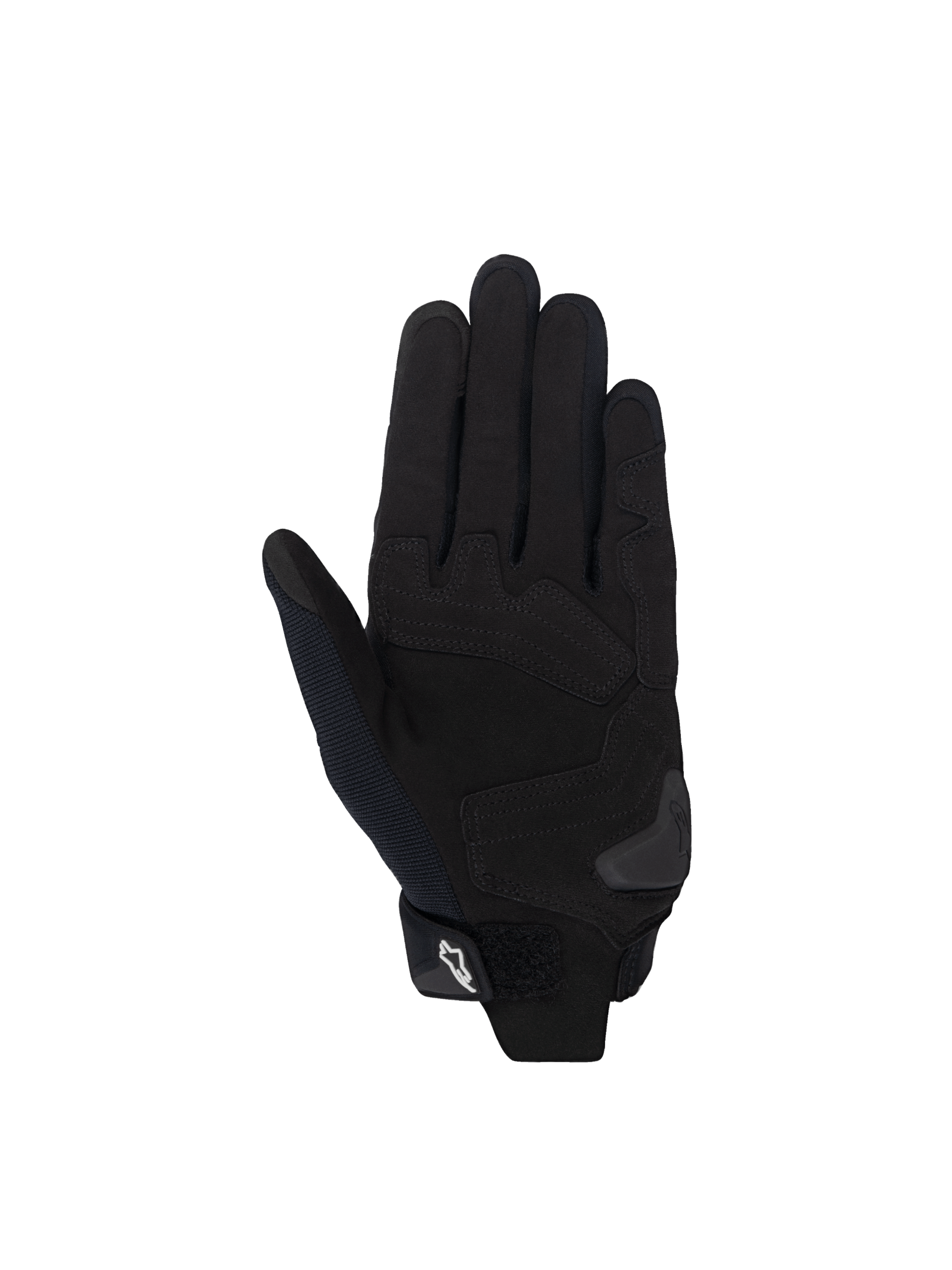 Alpinestars Guanti Stella SP X 1, guanti da moto racing da donna, vista del palmo, neri, in pelle sintetica, certificati CE.