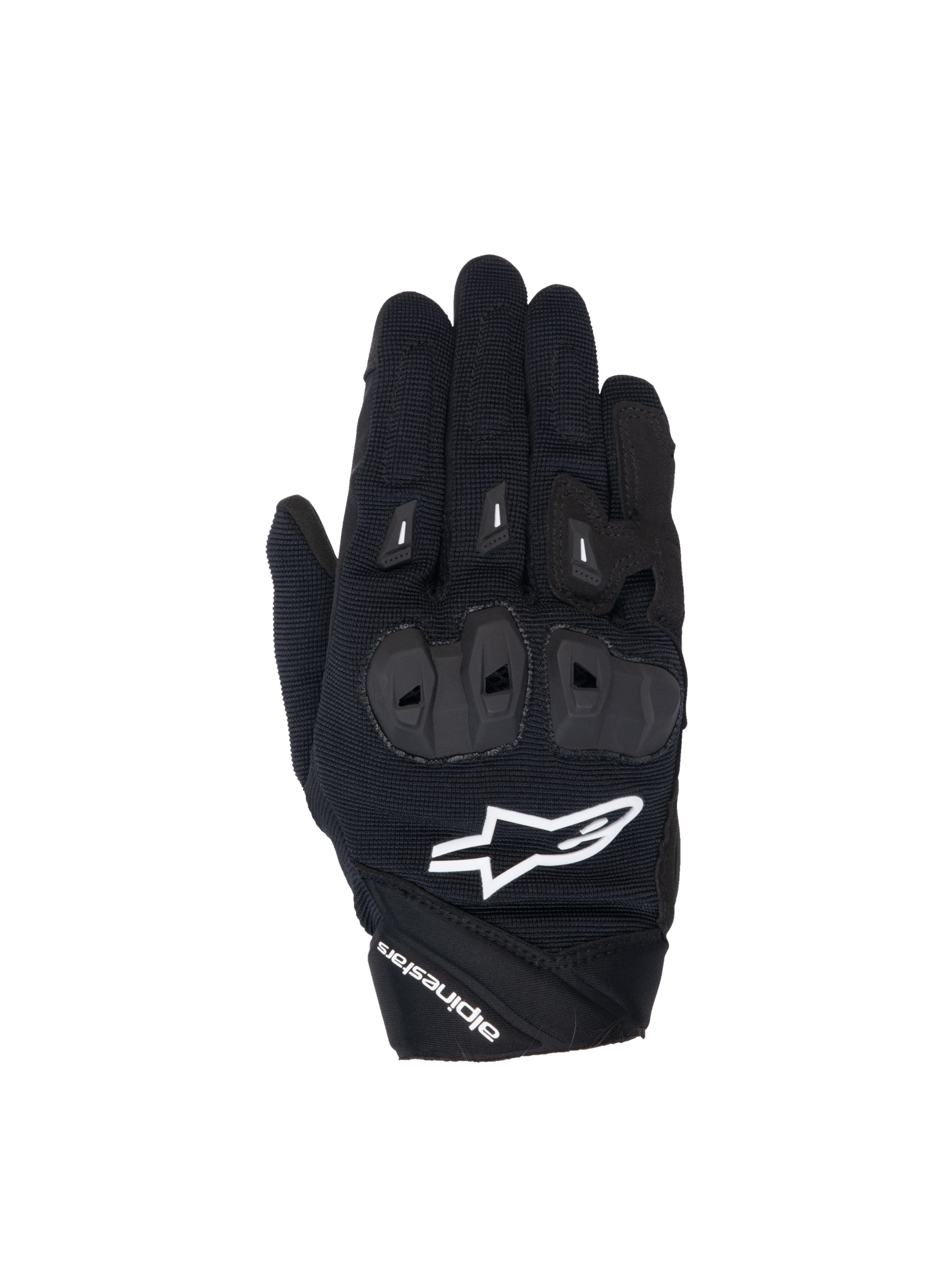 Alpinestars Stella SP X 1, guanti da moto sportivi da donna, neri e bianchi, protezione nocche in TPR, tessuto elastico