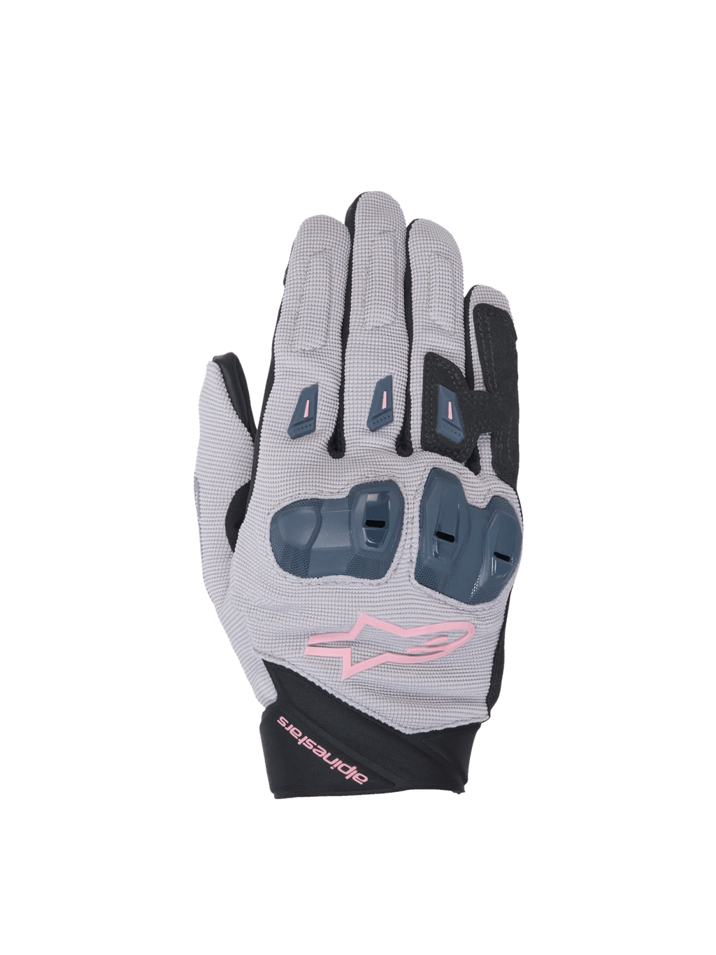 Alpinestars guanti Stella SP X 1, guanti da moto racing da donna, grigi, neri e rosa, protezione nocche TPR, certificati CE