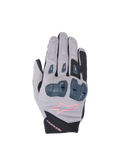 Alpinestars guanti Stella SP X 1, guanti da moto racing da donna, grigi, neri e rosa, protezione nocche TPR, certificati CE