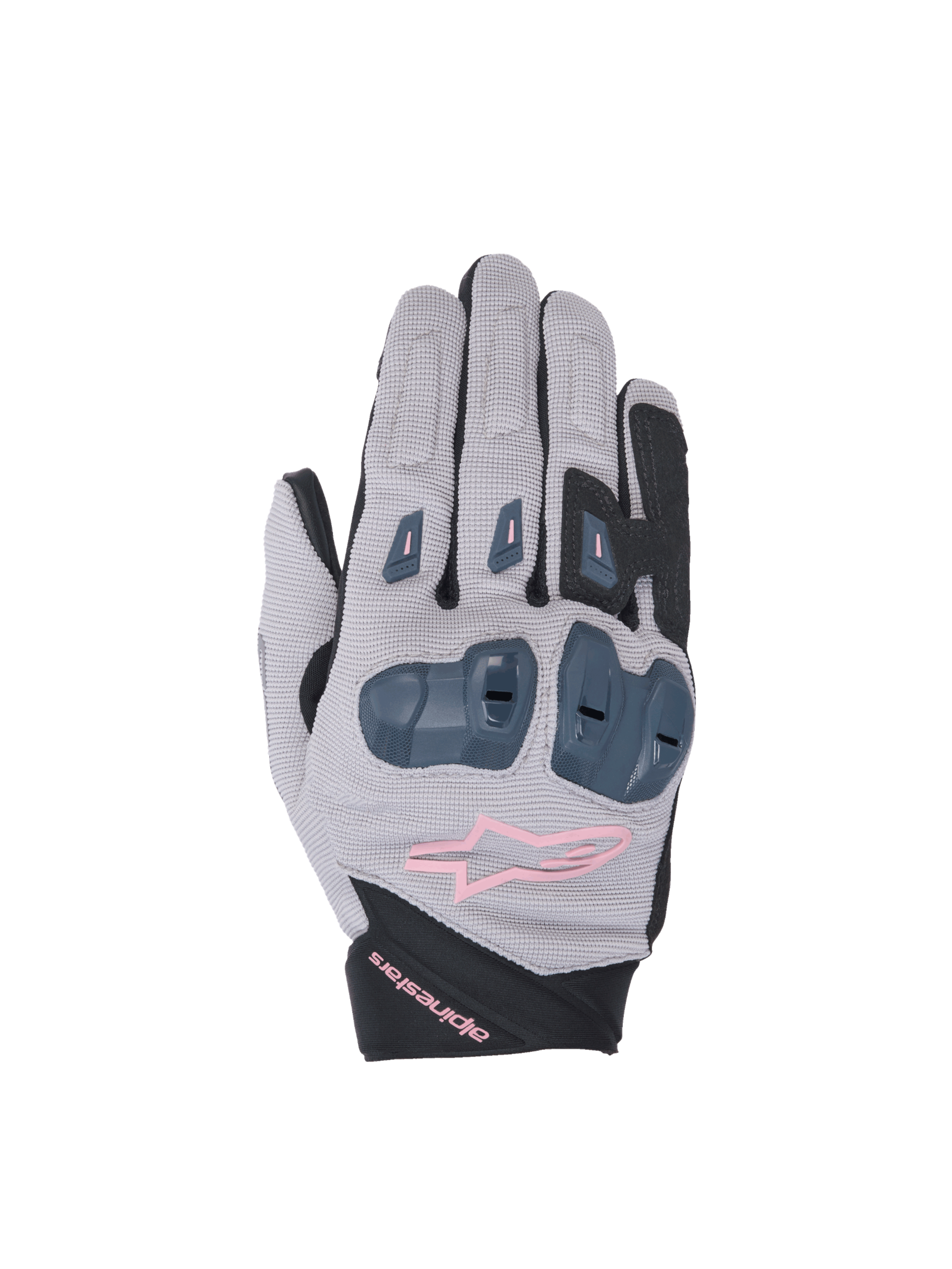 Alpinestars guanti Stella SP X 1, guanti da moto racing da donna, grigi, neri e rosa, protezione nocche TPR, certificati CE