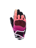 Alpinestars Stella Mogress Airflow Gloves, guanti da moto da donna, corallo sfumato e nero con finiture bianche, con dorso in tessuto ventilato, pannelli delle dita traforati al laser e polsino corto protettivo per la guida urbana