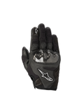 Alpinestars Guanti Stella SMX1-Air V2, guanti da moto da donna, neri, in pelle traforata e mesh con protezione nocche rigida, polsino corto per uso racing e urban