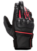 Alpinestars Stella Phenom Leather Air Glove, guanti da moto da donna, nero e rosa diva, protezione rigida sulle nocche, costruzione in pelle traforata, polsino corto con logo Alpinestars, abbigliamento tecnico per guida sportiva
