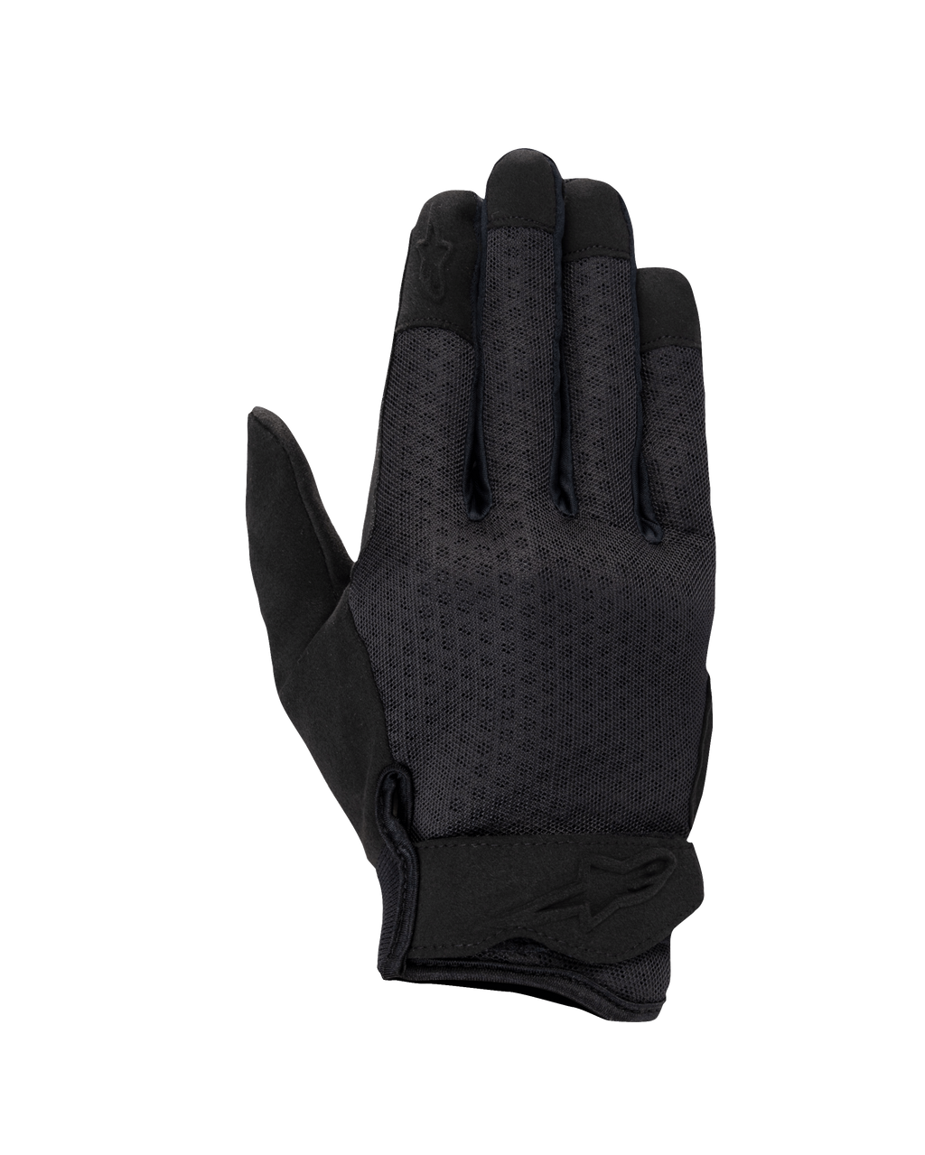 Alpinestars Stated Air Women's Gloves, guanti da moto, nero, con dorso in mesh ventilato, chiusura ergonomica al polso con logo in rilievo e punte delle dita rinforzate, design urbano aerodinamico