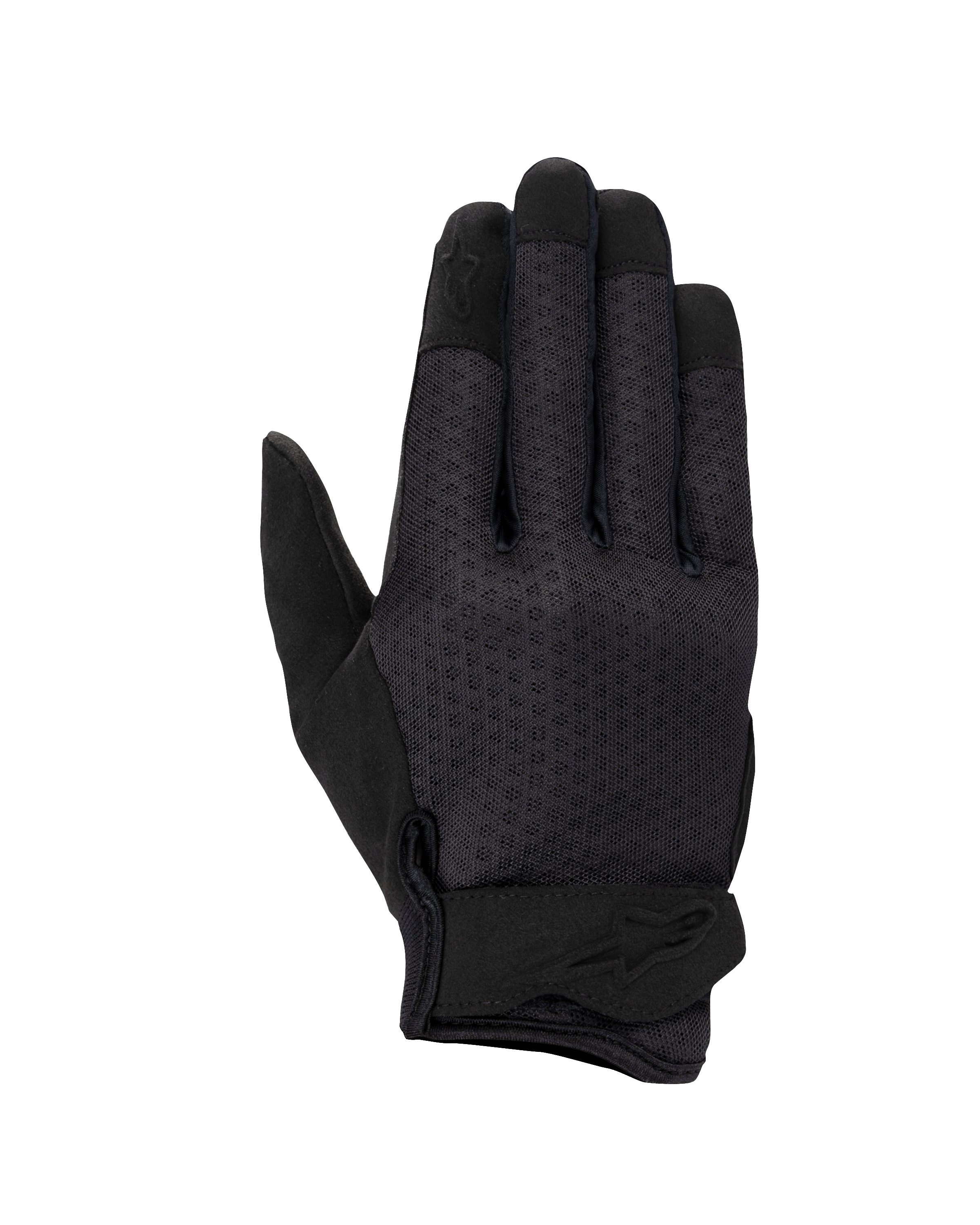 Alpinestars Stated Air Women's Gloves, guanti da moto, nero, con dorso in mesh ventilato, chiusura ergonomica al polso con logo in rilievo e punte delle dita rinforzate, design urbano aerodinamico