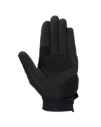 Guanti Alpinestars Stated Donna, nero, vista del palmo con costruzione in camoscio sintetico, palmo e pollice rinforzati per resistenza all'abrasione, design motociclistico urbano elegante