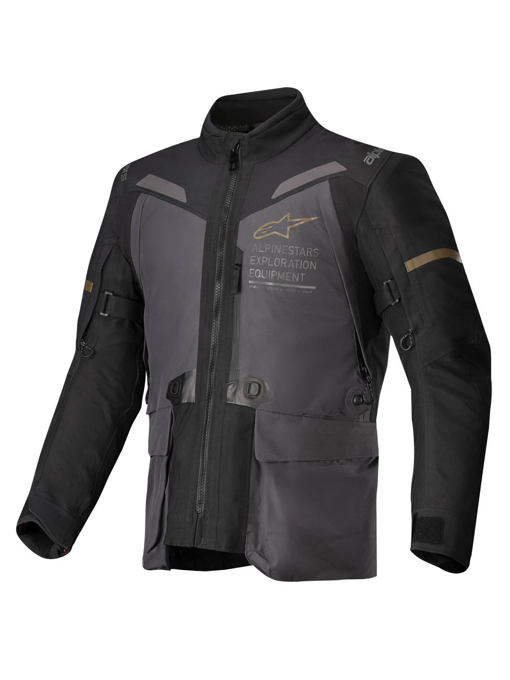 Alpinestars Giacca ST-7 2L GORE-TEX, giacca moto touring da uomo, grigio scuro e nero, impermeabile, certificata CE
