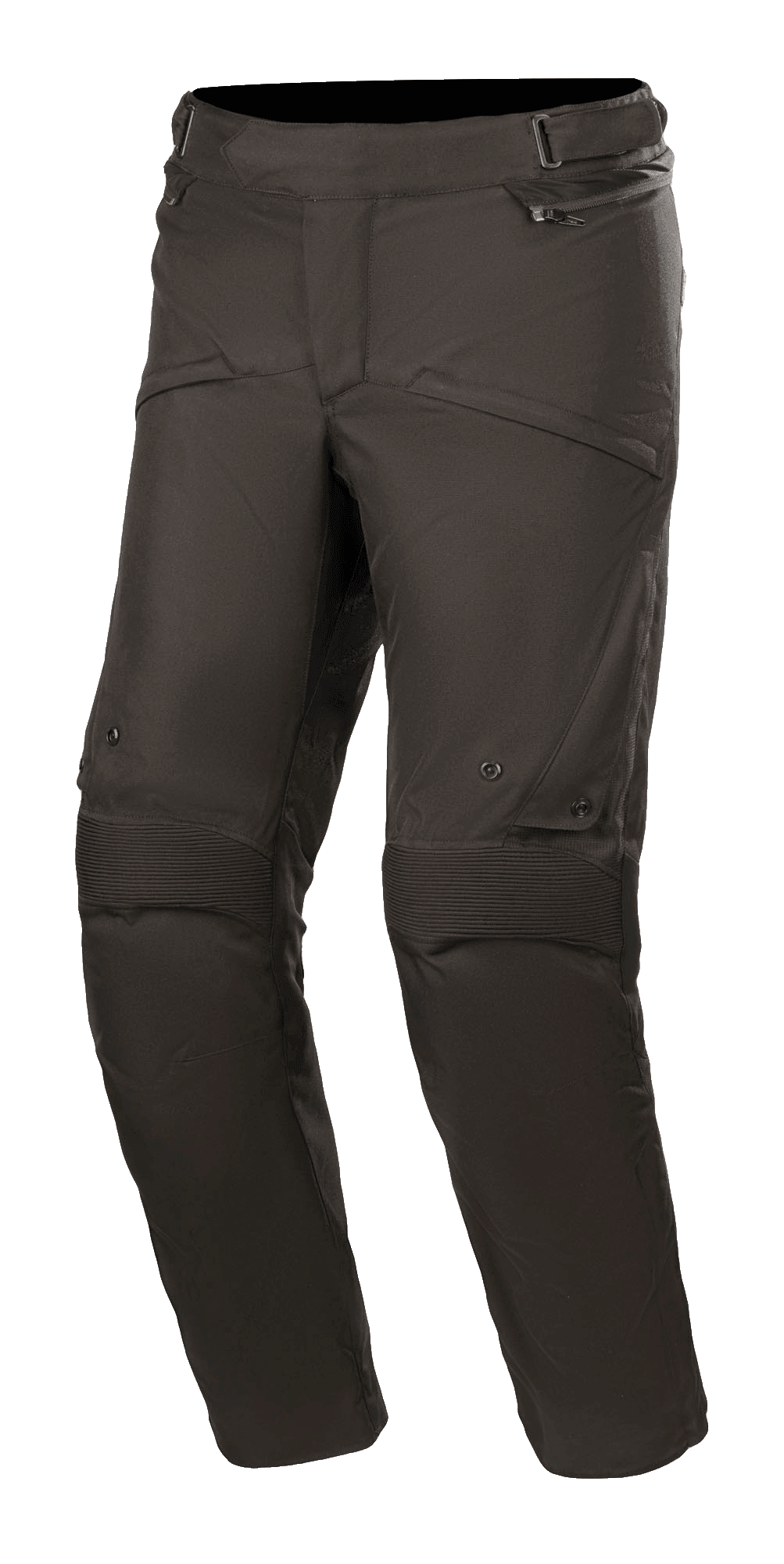 Alpinestars Road Pro GORE-TEX Pants, pantaloni da moto touring, nero, con pannelli elasticizzati a soffietto sulle ginocchia, aperture di ventilazione con cerniera e costruzione in tessuto tecnico per l'adventure touring