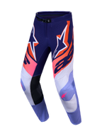 Alpinestars Pantaloni Supertech Dyna 2027, pantaloni MX uomo, viola e rosa fluo, in ripstop elasticizzato