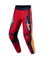Alpinestars pantaloni Racer Hunt, pantaloni da motocross da uomo, rossi e corallo, con gambe pre-curvate.