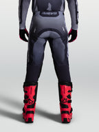 Alpinestars Pantaloni Racer Amber, pantaloni da motocross da uomo grigi, tessuto 600D, vista posteriore.