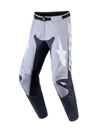 Alpinestars Pantaloni Racer Amber, pantaloni da motocross da uomo, grigio e lilla chiaro, politessuto 600D e pannelli in pelle
