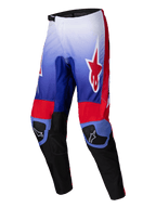 Alpinestars Pantaloni Fluid Wurx 2025, pantaloni da motocross off-road, viola e rosso brillante, con costruzione in politessuto 600D e pannelli elasticizzati