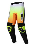 Alpinestars Pantaloni Fluid Wurx 2025, pantaloni da motocross off-road da uomo, giallo, arancione e nero, con struttura leggera in politessuto e ginocchia rinforzate