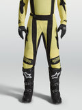 Alpinestars pantaloni Techstar Atrox, pantaloni motocross per uomo, gialli e neri, perforazioni laser e taglio atletico.