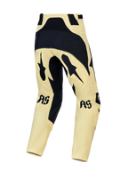 Alpinestars Pantaloni Techstar Atrox, pantaloni motocross da uomo, giallo e nero, vista posteriore con seduta rinforzata.