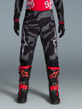 Pantaloni Techstar Beast Coast mimetici grigi, tessuto stretch ventilato per motocross ad alte prestazioni.