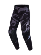Pantaloni Techstar Beast Coast Alpinestars Edizione Limitata, camo nero e grigio con logo Astars, abbigliamento tecnico MX.
