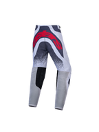 Alpinestars Pantaloni Motocross Ragazzo Supertech Swan, grigi e rossi, vestibilità atletica da gara, grande logo Astars sul retro