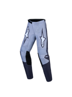 Alpinestars Pantaloni Fluid Amber ragazzo, pantaloni da motocross per ragazzi, grigi e neri, in poliestere 600D resistente, design precurvato per fuoristrada e MX.